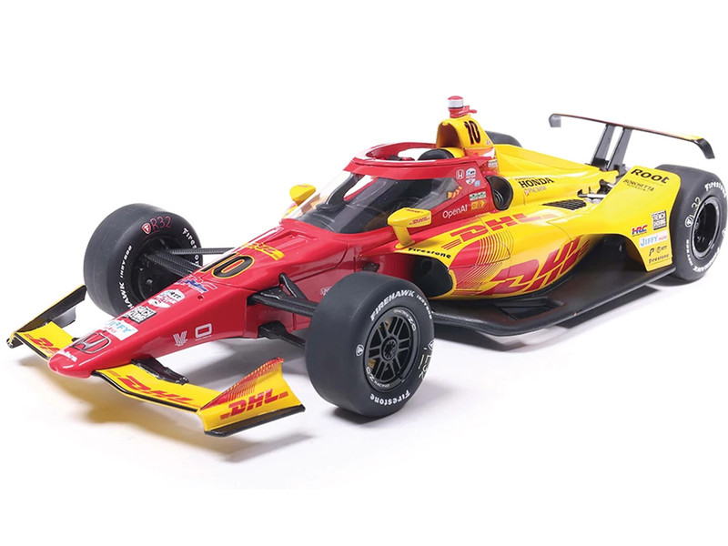 Dallara IndyCar #10 Alex Palou DHL Chip Ganassi Racing Winner Indianapolis 500 2025 1/18 Diecast Model Car IXO Models IND18031