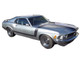1970 Ford Mustang BOSS 302 Special Order Light Silver Metallic with Black Stripes Limited Edition to 302 pieces Worldwide 1/18 Diecast Model Car ACME A1801893