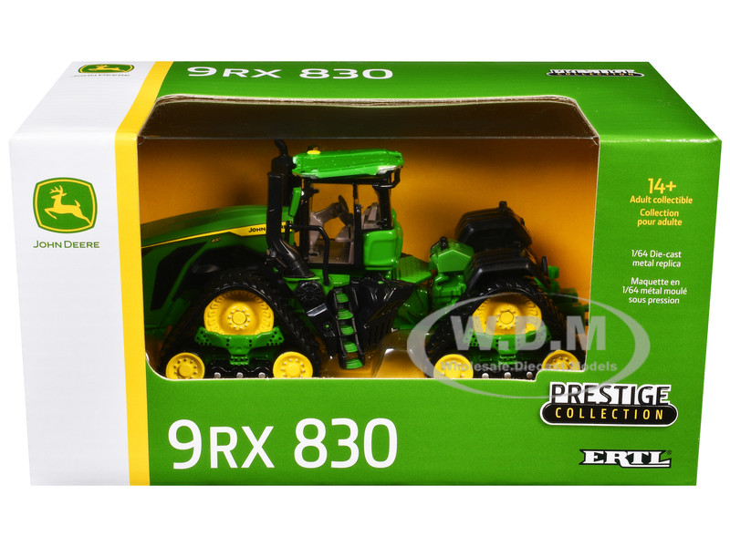 John Deere 9RX 830 Tractor Green Prestige Collection Series 1/64 Diecast Model ERTL TOMY 45924