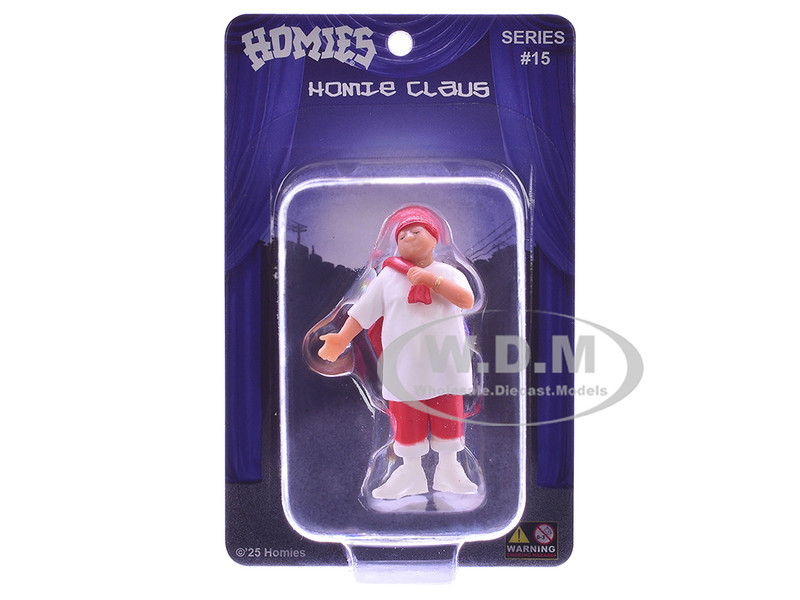 Homie Claus 1 75 Figure Special Release #10 Series 15 Model Homies HOM15-10CLAUS