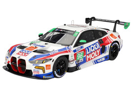 BMW M4 GT3 EVO #96 Robby Foley Patrick Gallagher Jens Klingmann Jake Walker Turner Motorsport IMSA Hours of Daytona 2025 1/18 Model Car Top Speed TS0692