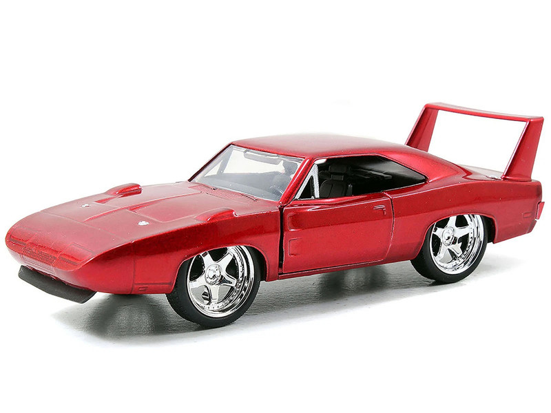 Dom s Dodge Charger Daytona Red Metallic Fast & Furious 6 2013 Movie 25 Years of Fast & Furious Series 1/32 Diecast Model Car Jada 97086-25TH