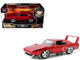 Dom s Dodge Charger Daytona Red Metallic Fast & Furious 6 2013 Movie 25 Years of Fast & Furious Series 1/32 Diecast Model Car Jada 97086-25TH