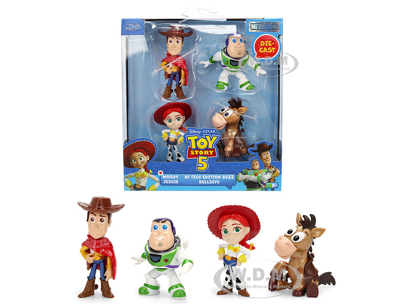Set of 4 Diecast Figures Toy Story 5 2026 Movie Metalfigs Series Diecast models Jada 37318