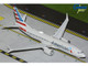 Boeing 737 MAX 8 Commercial Aircraft American Airlines N326RP Gray with Striped Tail Gemini 200 Series 1/200 Diecast Model Airplane GeminiJets G2AAL1413