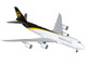 Boeing 747 8F Commercial Aircraft UPS Worldwide Services N607UP White with Brown Tail Gemini 200 Series 1/200 Diecast Model Airplane GeminiJets G2UPS976