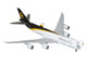 Boeing 747 8F Commercial Aircraft UPS Worldwide Services N607UP White with Brown Tail Gemini 200 Interactive Series Series 1/200 Diecast Model Airplane GeminiJets G2UPS1187