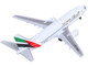 Boeing 737 300 Commercial Aircraft Emirates Airlines AP BCD White with Striped Tail 1/400 Diecast Model Airplane GeminiJets GJ2232