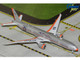 Boeing 777 300ER Commercial Aircraft American Airlines Flagship DFW N735AT Silver with Orange Stripes 1/400 Diecast Model Airplane GeminiJets GJAAL2406
