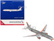 Boeing 777 300ER Commercial Aircraft American Airlines Flagship DFW N735AT Silver with Orange Stripes 1/400 Diecast Model Airplane GeminiJets GJAAL2406