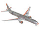 Boeing 777 300ER Commercial Aircraft American Airlines Flagship DFW N735AT Silver with Orange Stripes 1/400 Diecast Model Airplane GeminiJets GJAAL2406
