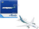 Boeing 787 9 Commercial Aircraft Alaska Airlines N784HA White with Blue and Green Tail 1/400 Diecast Model Airplane GeminiJets GJASA2400 Boeing 787 9 Commercial Aircraft Alaska Airlines N784HA White with Blue and Green Tail 1/400 Diecast Model Airplane GeminiJets GJASA2400