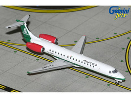 Embraer ERJ-145 Commercial Aircraft "Mexicana de Aviacion" (XA-MBR) White with Green Stripes 1/400 Diecast Model Airplane by GeminiJets