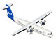 ATR 72 600 Commercial Aircraft Scandinavian Airlines SE MKD White with Blue Tail 1/400 Diecast Model Airplane GeminiJets GJSAS2368