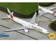 Boeing 777 300ER Commercial Aircraft with Flaps Down Emirates Airlines A6 EQH White with Striped Tail 1/400 Diecast Model Airplane GeminiJets GJUAE2318F