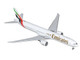 Boeing 777 300ER Commercial Aircraft with Flaps Down Emirates Airlines A6 EQH White with Striped Tail 1/400 Diecast Model Airplane GeminiJets GJUAE2318F