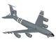 Boeing KC 135R Stratotanker Aircraft Illinois Air National Guard United States Air Force 63 7981 Gray Gemini Macs Series 1/400 Diecast Model Airplane GeminiJets GMUSA158