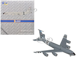 Boeing KC 135R Stratotanker Aircraft Illinois Air National Guard United States Air Force 63 7981 Gray Gemini Macs Series 1/400 Diecast Model Airplane GeminiJets GMUSA158
