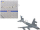 Boeing KC 135R Stratotanker Aircraft Illinois Air National Guard United States Air Force 63 7981 Gray Gemini Macs Series 1/400 Diecast Model Airplane GeminiJets GMUSA158