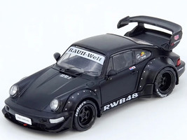 RWB 964 Matt Black 1/64 Diecast Model Car Inno Models IN64-RWB964-BM