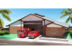Los Angeles County Fire Department Fire Station 51 Diorama EZ Assembly Kit Emergency Series 1/50 Model Iconic Replicas 50-0520
