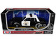 1986 Dodge Diplomat Police Car California Highway Patrol Black and White Law Enforcement and Public Service Series 1/24 Diecast Model Car Motormax 76466CHP