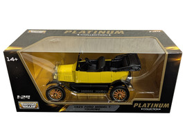 1925 Ford Model T Touring Yellow Platinum Collection Series 1/24 Diecast Model Car Motormax 79328y