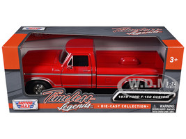 1979 Ford F 150 Custom Pickup Truck Red Timeless Legends Series 1/24 Diecast Model Car Motormax 79346r