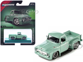 1956 Ford F 100 Pickup Truck Light Green Collection Series 1/64 Diecast Model Car Majorette MJ8505001019