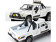 1985 Toyota Hilux SR5 Pickup Truck White with Black Graphics Collection Series 1/64 Diecast Model Car by Majorette MJ8505001022 1985 Toyota Hilux SR5 Pickup Truck White with Black Graphics Collection Series 1/64 Diecast Model Car by Majorette MJ8505001022