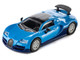 2005 Bugatti Veyron 16 4 Super Sport Blue Collection Series 1/64 Diecast Model Car Majorette MJ8505001024
