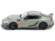 Toyota Supra A90 DarwinPro Matt Green with Carbon Accents 1/64 Diecast Model Car Inno Models IN64-A90DP-MATGR