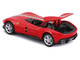 Ferrari Monza SP1 Red with Italian Flag Stripes Speed Icons Series 1/64 Diecast Model Car Maisto 15702RD