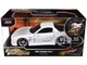 1993 Mazda RX 7 HKS White The Fast and the Furious 2001 Movie 25 Years of Fast & Furious Series 1/32 Diecast Model Car Jada 32588 1993 Mazda RX 7 HKS White The Fast and the Furious 2001 Movie 25 Years of Fast & Furious Series 1/32 Diecast Model Car Jada 32588