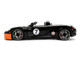 Porsche Carrera GT Convertible #7 Gulf Oil Black with Orange Graphics Hyper Spec Series 1/24 Diecast Model Car Jada 36487