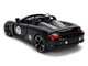Porsche Carrera GT Convertible #7 Gulf Oil Black with Orange Graphics Hyper Spec Series 1/24 Diecast Model Car Jada 36487