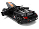 Porsche Carrera GT Convertible #7 Gulf Oil Black with Orange Graphics Hyper Spec Series 1/24 Diecast Model Car Jada 36487