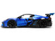Chevrolet Corvette C8 Liberty Walk Candy Blue and Black Hyper Spec Series 1/24 Diecast Model Car Jada 36496