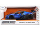 Chevrolet Corvette C8 Liberty Walk Candy Blue and Black Hyper Spec Series 1/24 Diecast Model Car Jada 36496