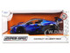 Chevrolet Corvette C8 Liberty Walk Candy Blue and Black Hyper Spec Series 1/24 Diecast Model Car Jada 36496 Chevrolet Corvette C8 Liberty Walk Candy Blue and Black Hyper Spec Series 1/24 Diecast Model Car Jada 36496