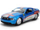 2010 Ford Mustang GT Rekudo Blue Metallic with Red and Silver Stripes Bigtime Muscle Series 1/24 Diecast Model Car Jada 36609