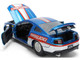 2010 Ford Mustang GT Rekudo Blue Metallic with Red and Silver Stripes Bigtime Muscle Series 1/24 Diecast Model Car Jada 36609