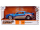 2010 Ford Mustang GT Rekudo Blue Metallic with Red and Silver Stripes Bigtime Muscle Series 1/24 Diecast Model Car Jada 36609