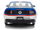 2010 Ford Mustang GT Rekudo Blue Metallic with Red and Silver Stripes Bigtime Muscle Series 1/24 Diecast Model Car Jada 36609