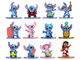 Set of 12 Diecast Figures Disney s Stitch Franchise Nano Metalfigs Series Diecast models Jada 37361 Set of 12 Diecast Figures Disney s Stitch Franchise Nano Metalfigs Series Diecast models Jada 37361