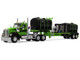 Kenworth W900 Day Cab with Demco 42 Liquid Fertilizer Tender Trailer Green and Black 1/64 Diecast Model DCP/First Gear 60-2289 Kenworth W900 Day Cab with Demco 42 Liquid Fertilizer Tender Trailer Green and Black 1/64 Diecast Model DCP/First Gear 60-2289