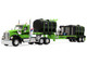 Kenworth W900 Day Cab with Demco 42 Liquid Fertilizer Tender Trailer Green and Black 1/64 Diecast Model DCP/First Gear 60-2289 Kenworth W900 Day Cab with Demco 42 Liquid Fertilizer Tender Trailer Green and Black 1/64 Diecast Model DCP/First Gear 60-2289