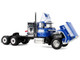 Mack Super Liner with 36 Vintage Sleeper and 40 Vintage Trailer with Reefer Maritime Ontario Blue with White Stripes Legacy Series #4 1/64 Diecast Model DCP/First Gear 69-2273 Mack Super Liner with 36 Vintage Sleeper and 40 Vintage Trailer with Reefer Maritime Ontario Blue with White Stripes Legacy Series #4 1/64 Diecast Model DCP/First Gear 69-2273