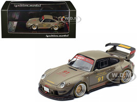 RWB 993 #91 Matt Green with Graphics 1/64 Diecast Model Car Ignition Model IG3873