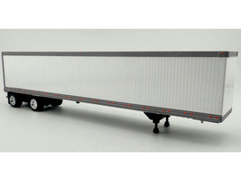 53 Spread Axle Dry Van Trailer White 1/87 (HO) Plastic Model Car HO Logistics HL-169